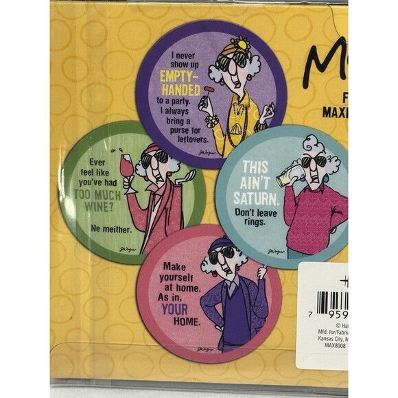 Hallmark Maxine Coasters Pkg of 16 Maxine And Her Dog New Sealed Drink Eat Party - Picture 4 of 9